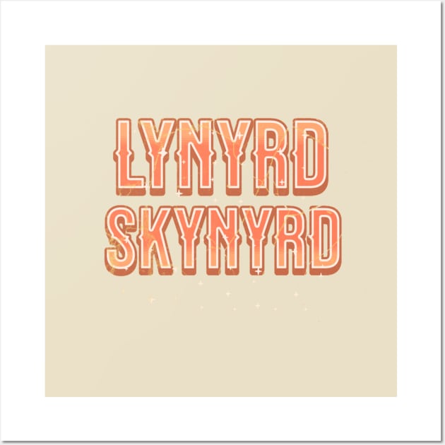 skynyrd text vintage Wall Art by FlayingDutchman